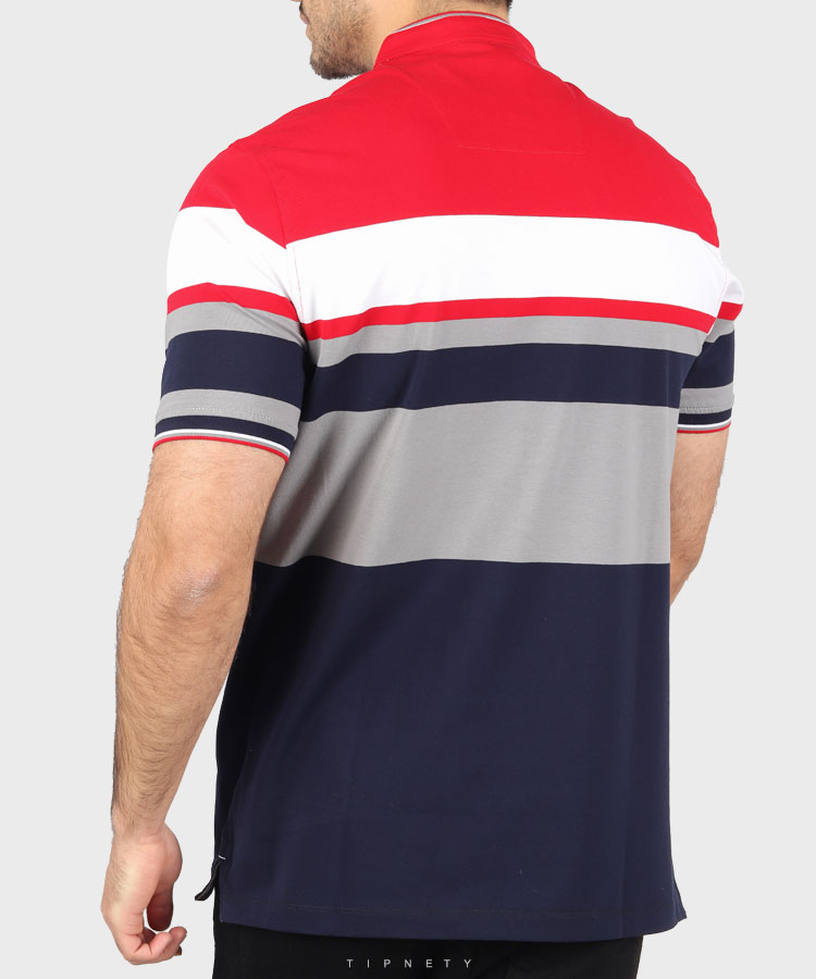                                                                                 خاکی طوسی قرمز خردلی تیشرت یقه دار 7824  - تصویر 10