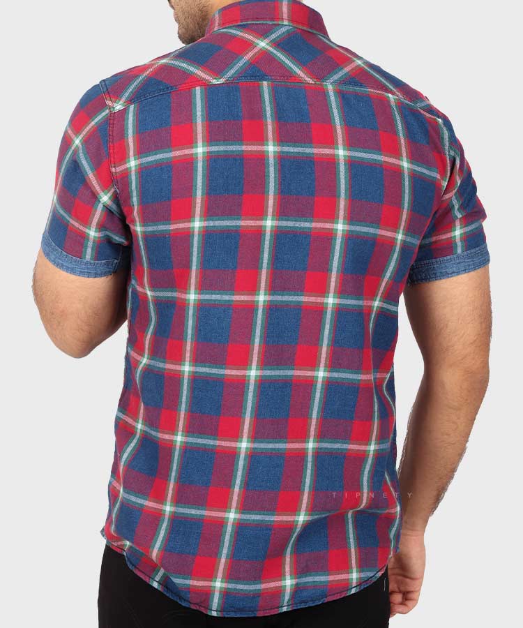     سرخابی پیراهن آستین کوتاه فیت 8152  - تصویر 4