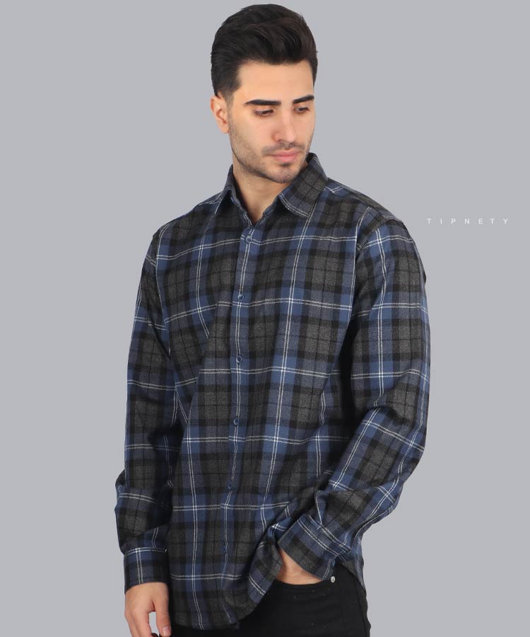 پیراهن مردانه چهارخانه پاییزه 0419