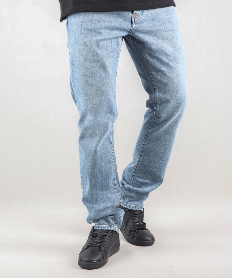             آبی   شلوار جین اسلیم 0208  - تصویر 3