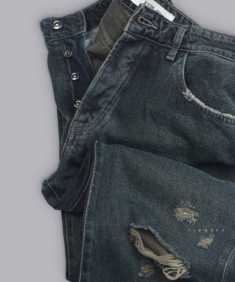 شلوار جین استرایت فیت مردانه 0174