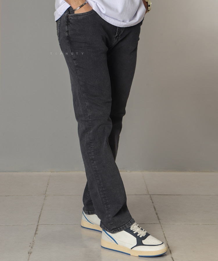 شلوار جین راسته مردانه ساده 3655