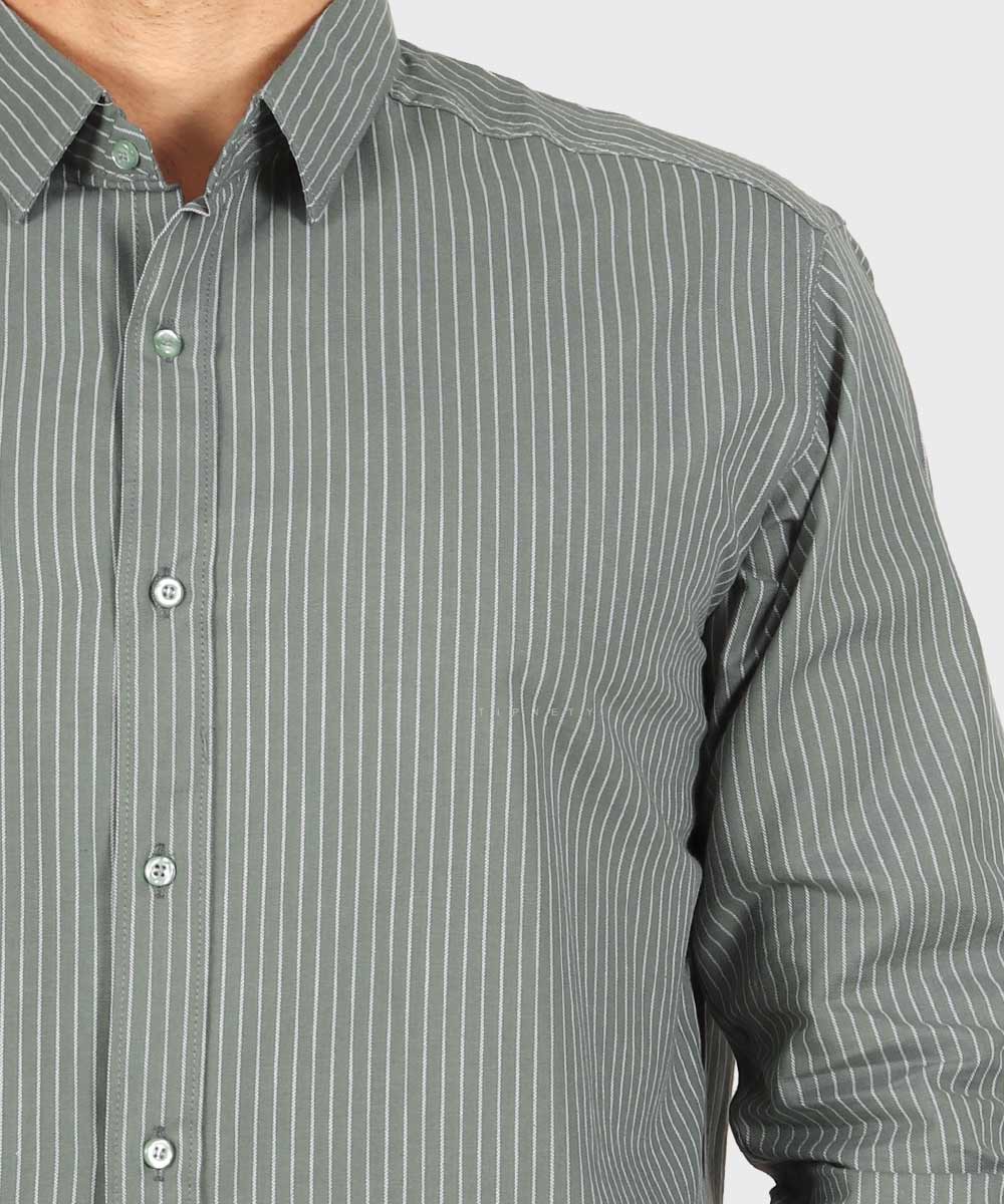 پیراهن مردانه آستین بلند راه راه 0377