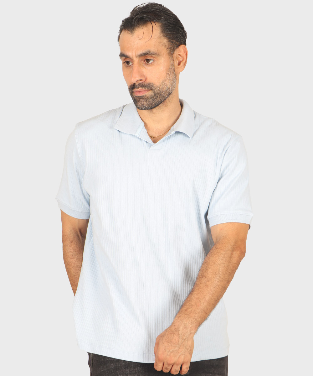                                     سورمه ای صدری آجری آبی روشن مشکی خاکی یشمی کرم تیشرت یقه دار 1756  - تصویر 24