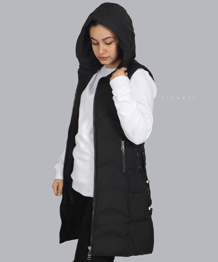                                                                                                                                                                           مشکی کرم خاکی سبز زمستانه کاپشن 9601  - تصویر 4