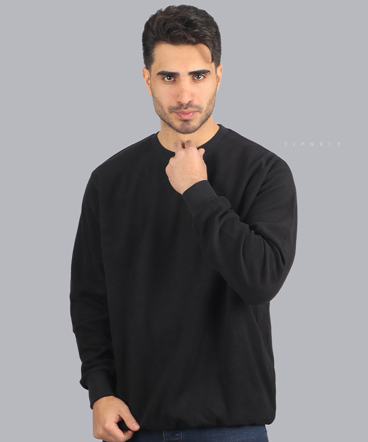                                     مشکی     سورمه ای پاییزه پلیور 2401  - تصویر 3