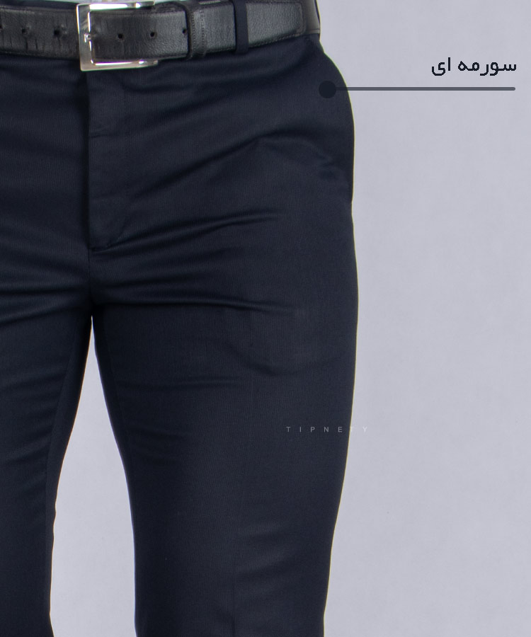                                                                                                                                                                                                                   شکلاتی مشکی نوک مدادی سورمه ای ذغالی طوسی شلوار پارچه ای راسته 0124  - تصویر 8