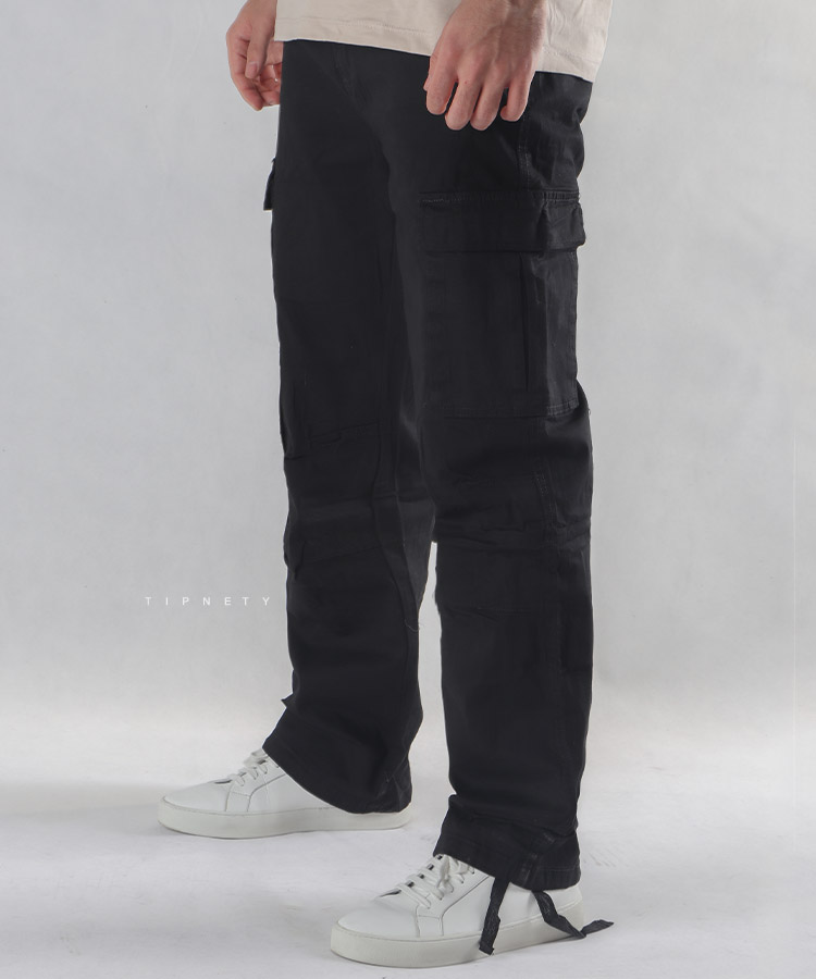                                                                                 مشکی سبز کرم شلوار جین اسلش 3631  - تصویر 3