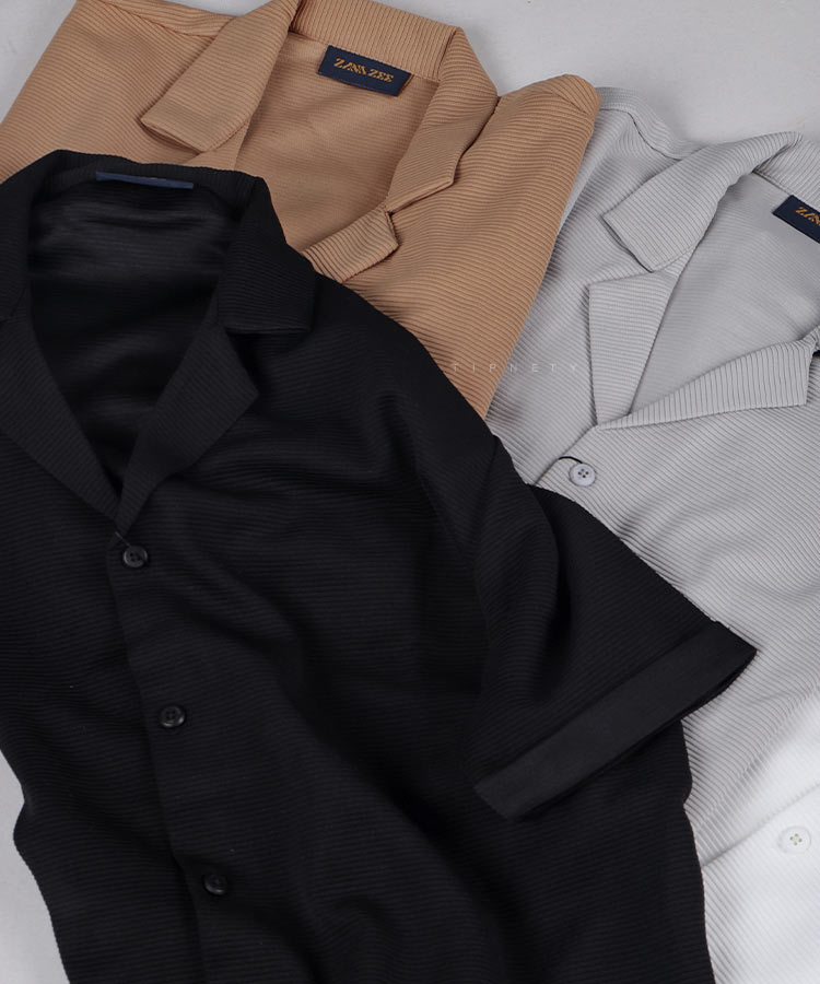                     سفید مشکی دارچینی طوسی روشن پیراهن یقه انگلیسی 1178  - تصویر 4