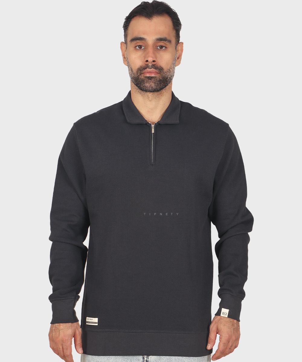 تیشرت آستین بلند نیم زیپ و ساده 4220