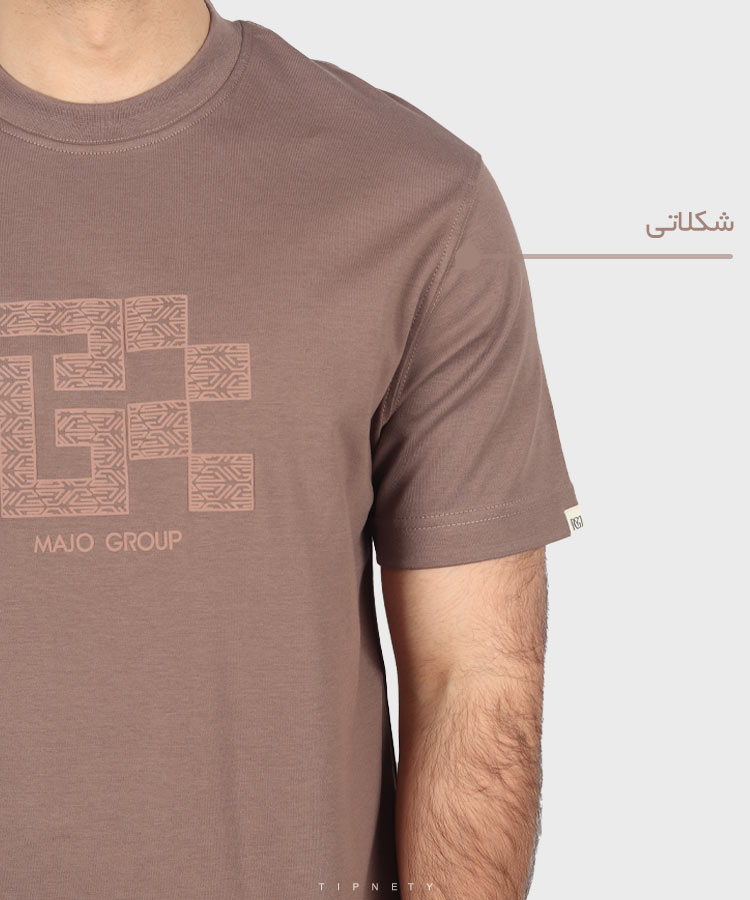                             مشکی یشمی طوسی شیری آبی روشن شکلاتی تیشرت لش 3250  - تصویر 12