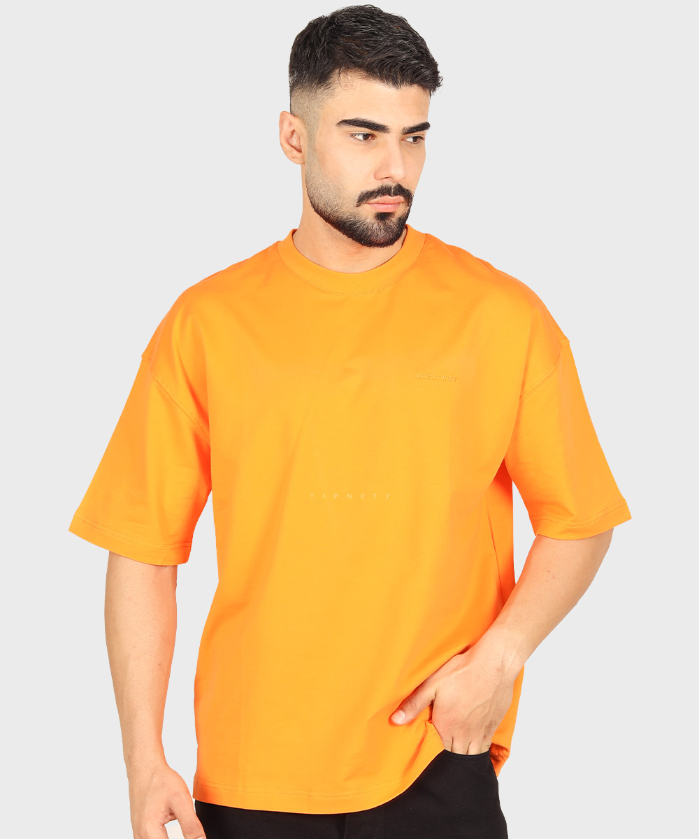تیشرت لش نارنجی ساده برند ماچینیست 1784 تیشرت لش نارنجی ساده برند ماچینیست 1784