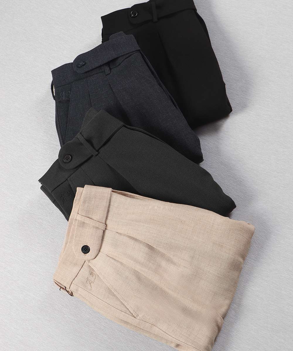 شلوار پارچه ای مام استایل مردانه پیله دار 0922