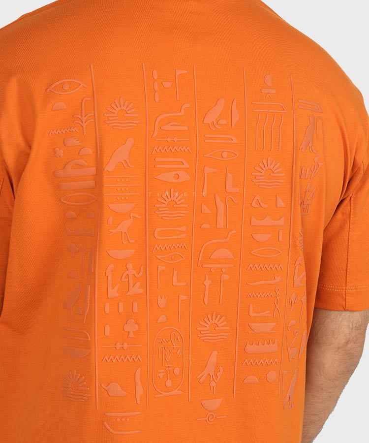                         طوسی روشن مشکی نارنجی تیشرت لش 1650  - تصویر 9