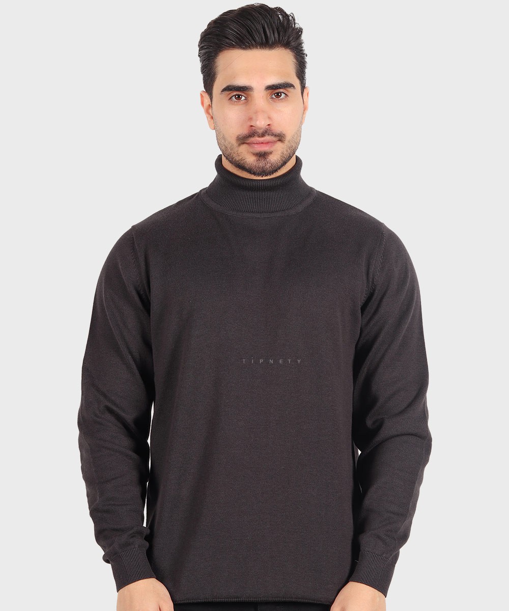         نوک مدادی سورمه ای قهوه ای پاییزه یقه اسکی 0254  - تصویر 3