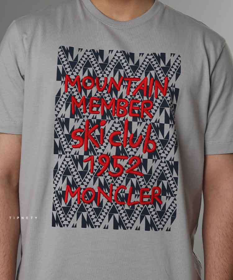               سفید طوسی تیشرت چاپی 1965  - تصویر 3