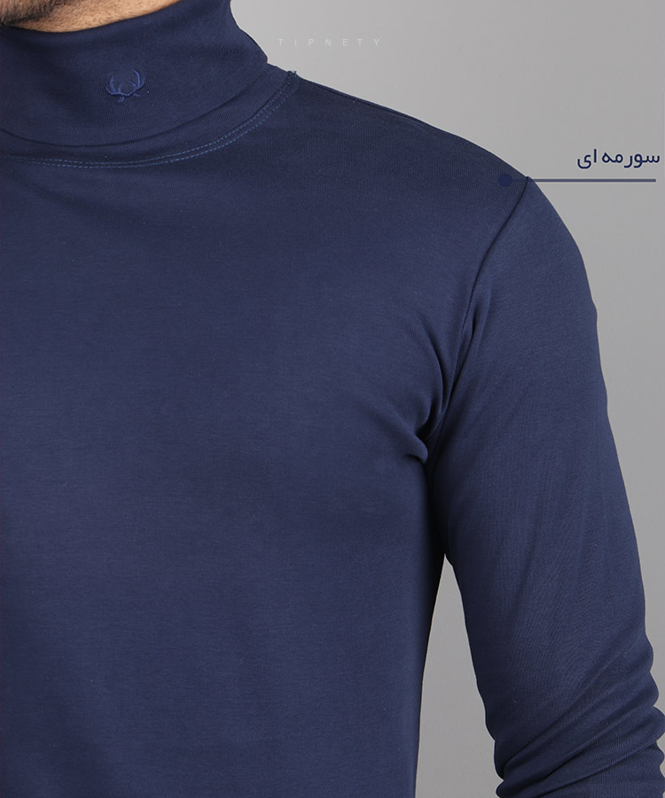                                                                                                                                                                                                                                                                                                                     کالباسی خردلی سورمه ای قرمز صدری لیمویی پاییزه یقه اسکی 6020  - تصویر 9