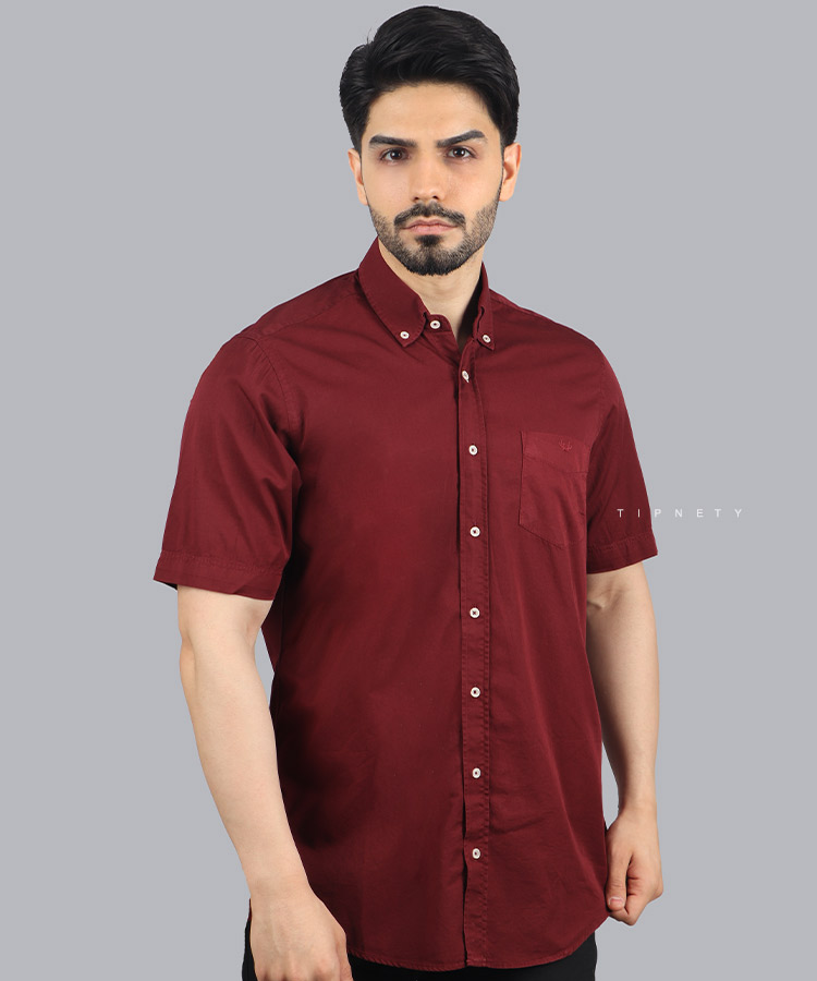 پیراهن آستین کوتاه مردانه مجلسی 1026