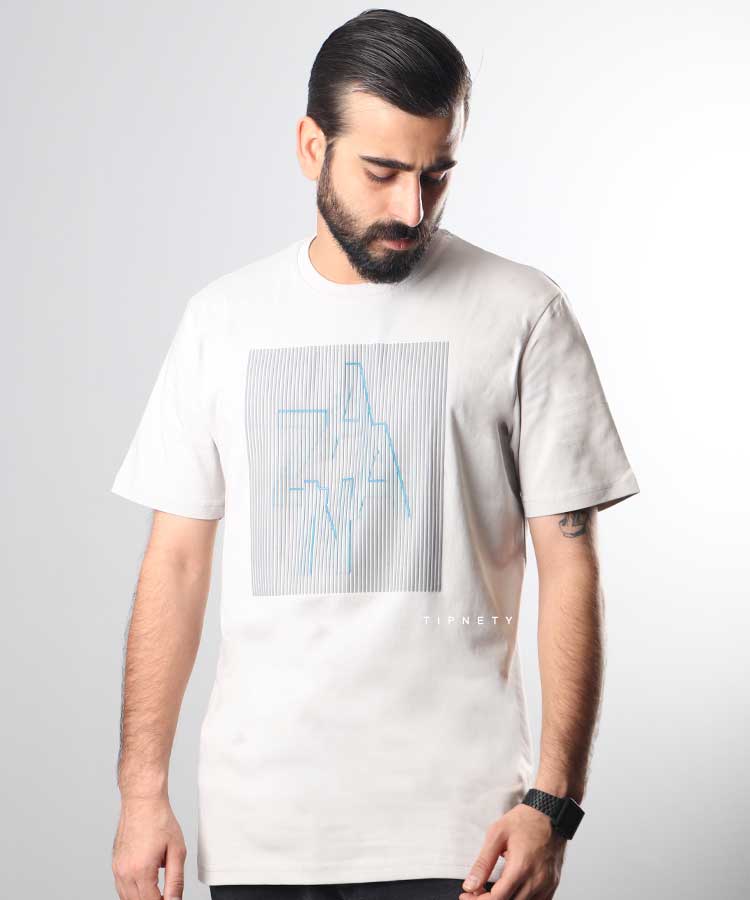                                 سفید مشکی خردلی طوسی تیشرت چاپی 1909  - تصویر 5