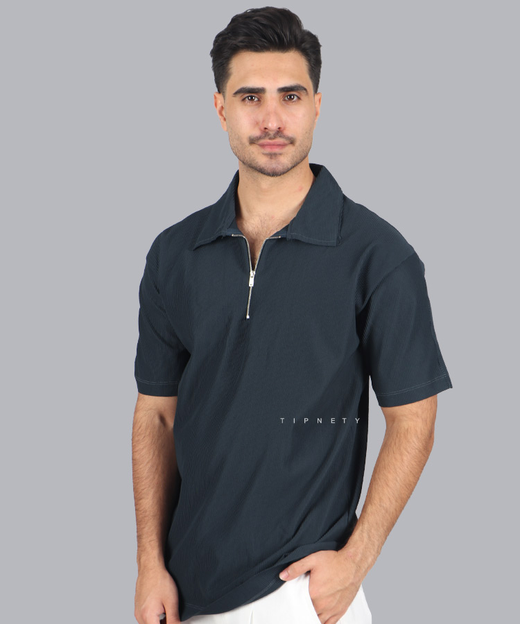                                                                                                                                                                                                                                                 کرم سفید مشکی کله غازی قهوه ای صدری طوسی تیشرت یقه دار 1703  - تصویر 12