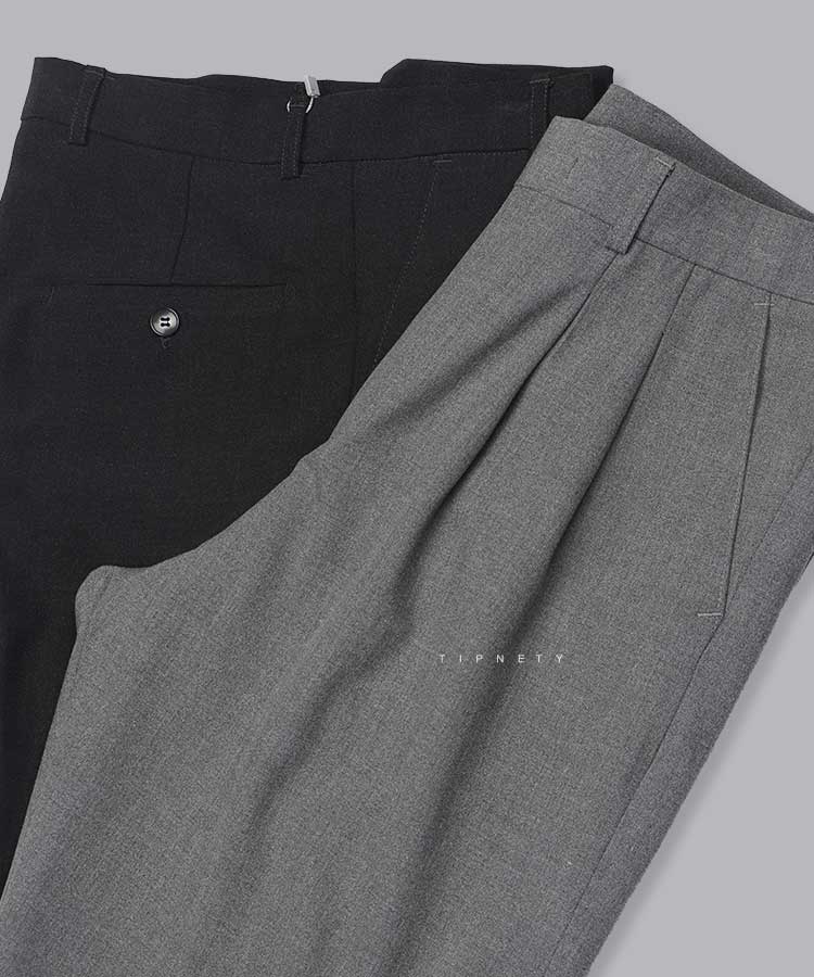 شلوار پارچه ای مام استایل پیله دار 0794