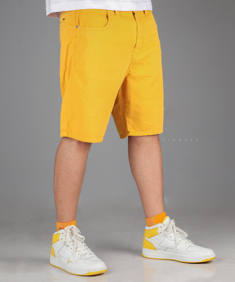 شلوارک کتان مردانه ساده 3194