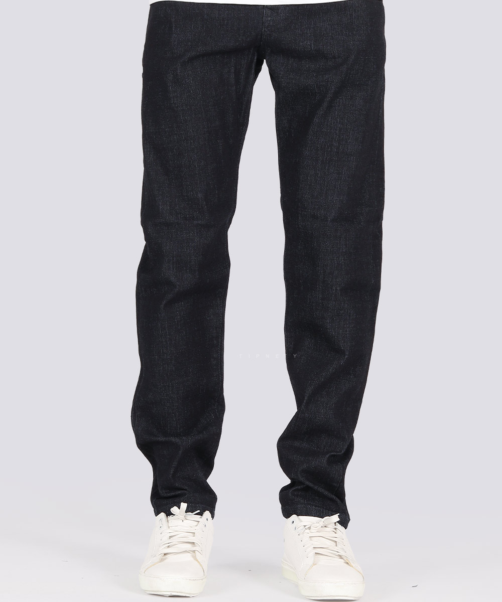 شلوار جین اسلیم مردانه ذغالی 4218