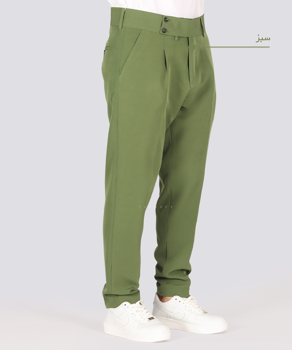 مشکی کرم استخوانی سبز طوسی شلوار پارچه ای مام استایل 2940  - تصویر 10