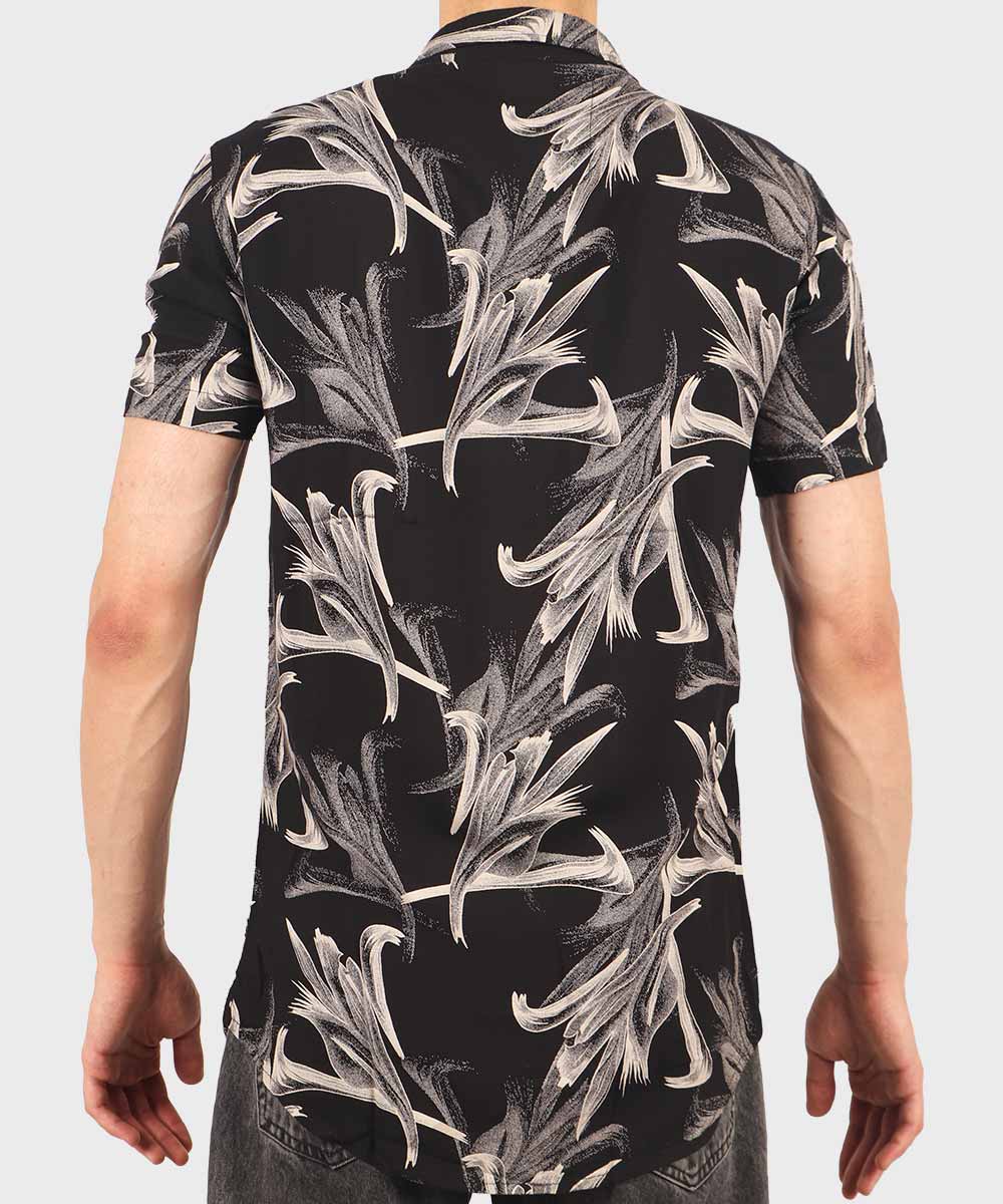 پیراهن مردانه هاوایی آستین کوتاه 1022