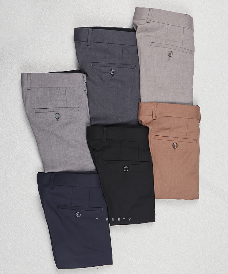 شلوار پارچه ای مردانه راسته ساده 0909