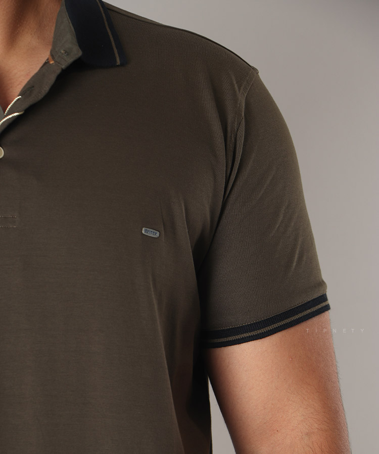 تیشرت یقه دار لجنی مردانه 8113