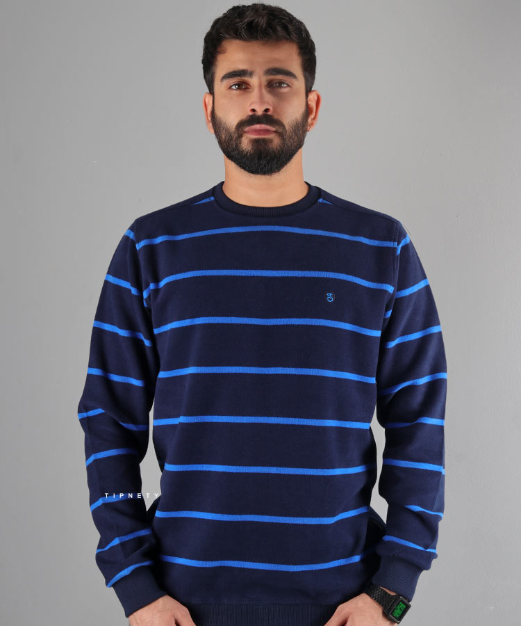                     سبز سفید نوک مدادی قرمز پاییزه پلیور 5197  - تصویر 3