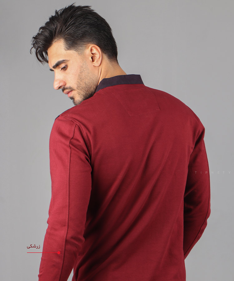                                                                                                                                                                                 کرم طوسی زرشکی سورمه ای سفید پاییزه تیشرت 1193  - تصویر 6