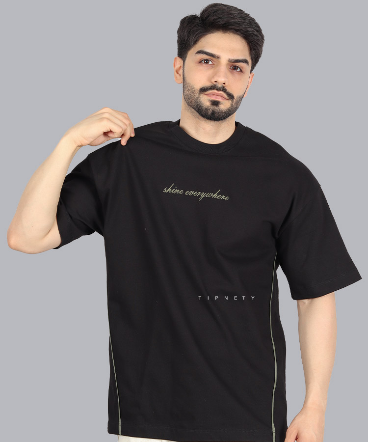 تیشرت لش طرح دار مردانه 1455