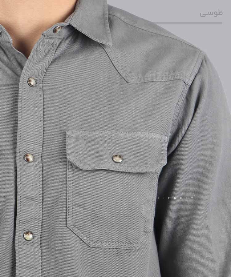                                                                                                                                                                                 سورمه ای صدری مشکی زیتونی کرم قهوه ای طوسی پاییزه پیراهن 5243  - تصویر 6