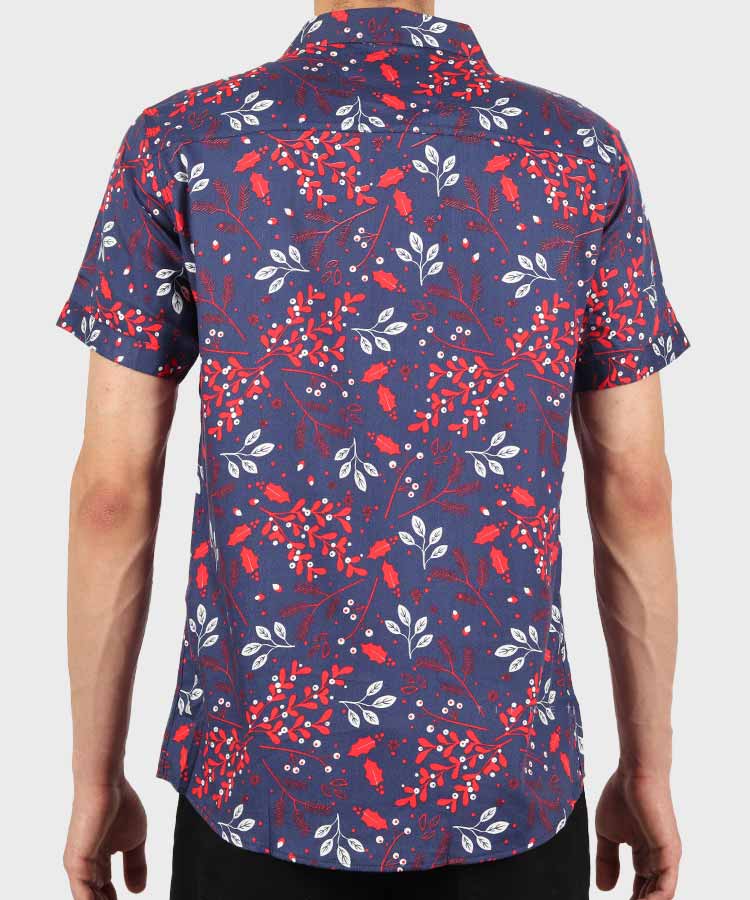         سورمه ای پیراهن آستین کوتاه فیت 1018  - تصویر 3