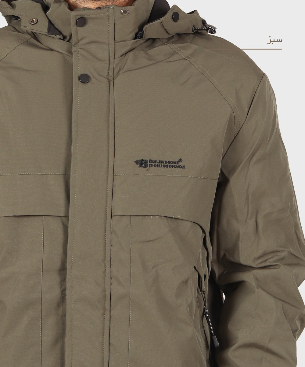           سبز استخوانی مشکی فسفری زمستانه کاپشن 7301  - تصویر 9