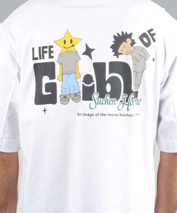                                                 سفید طوسی مشکی تیشرت لش 1333  - تصویر 3