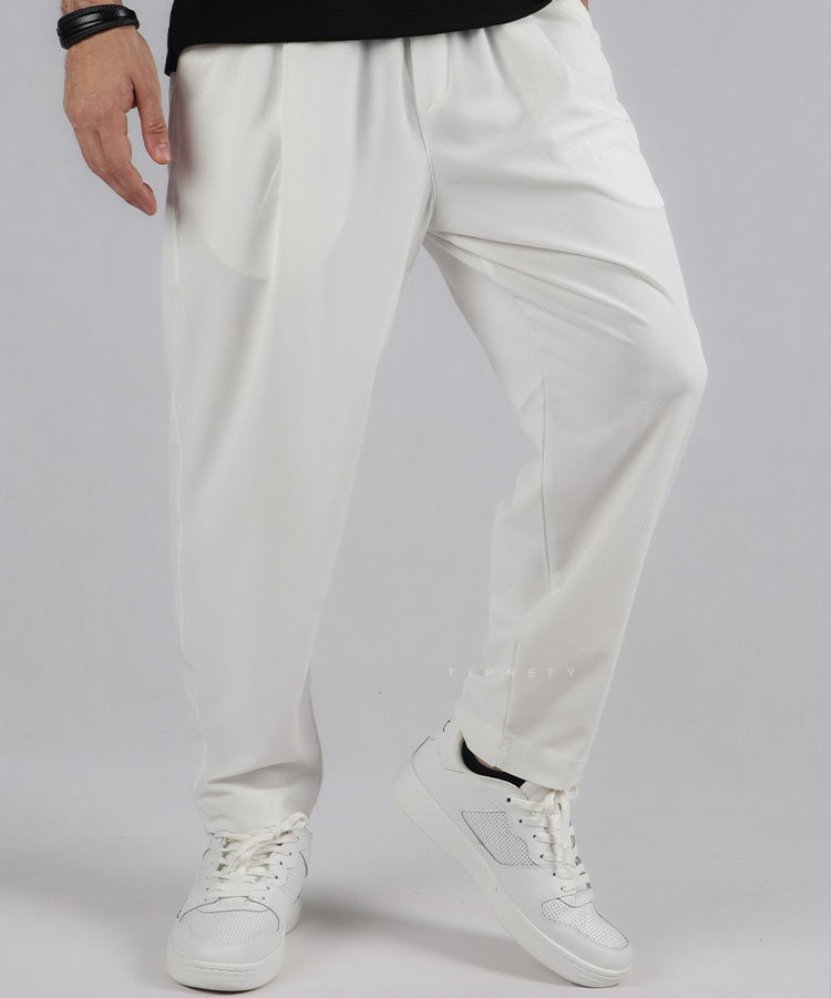                                                                                                                                                                                                                                           کرم کله غازی طوسی مشکی سفید شلوار پارچه ای لینن 1469  - تصویر 10