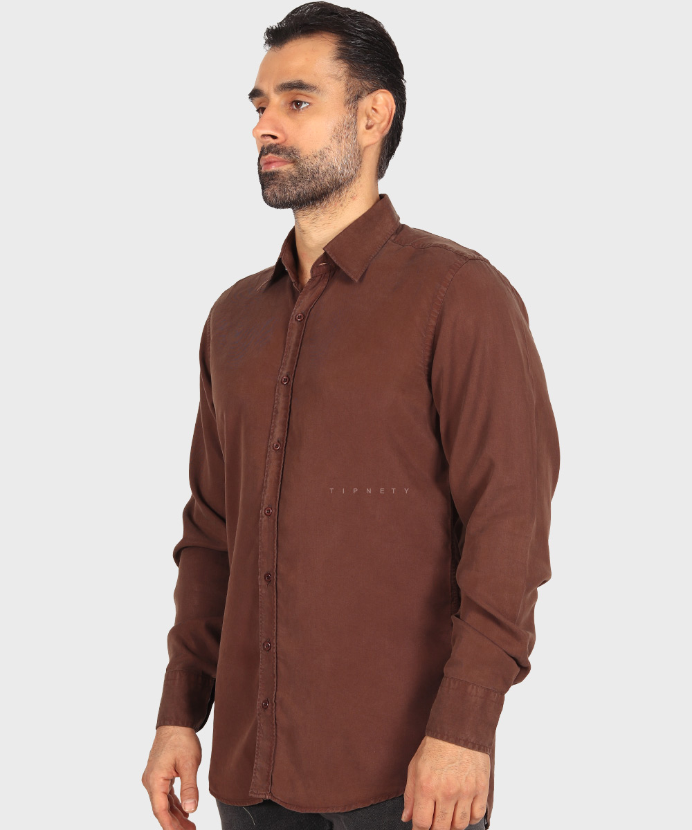                                                                         قهوه ای کرم تیره کرم روشن سفید آبی روشن لجنی مشکی سورمه ای پیراهن آستین بلند فیت 3970  - تصویر 20