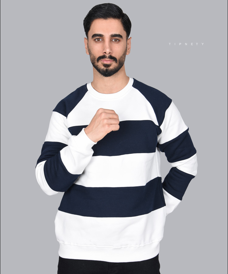                                                                                 خردلی سورمه ای مشکی آبی روشن پاییزه پلیور 2290  - تصویر 4