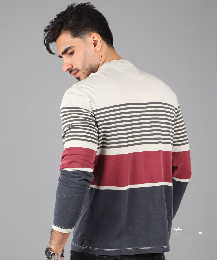                                                                                                                                             سفید کرم آبی سبز پاییزه تیشرت 0903  - تصویر 9