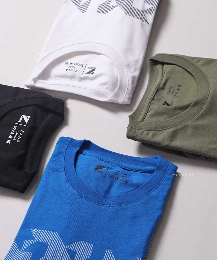                                                                                                                                                                                       سفید کاربنی سبز مشکی   تیشرت چاپی 1095  - تصویر 3