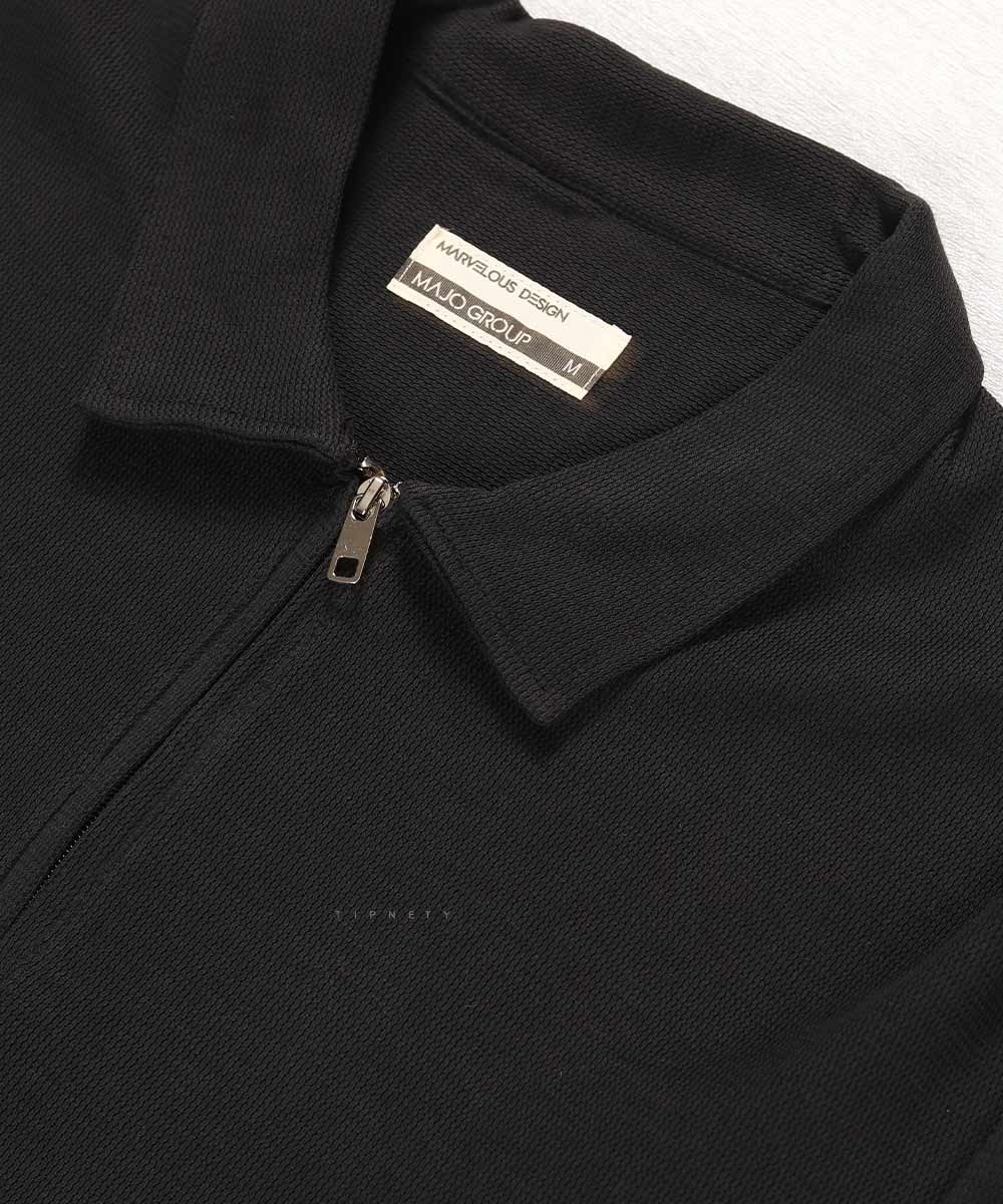 کرم نوک مدادی مشکی شیری خاکی صدری پاییزه تیشرت 4221  - تصویر 3