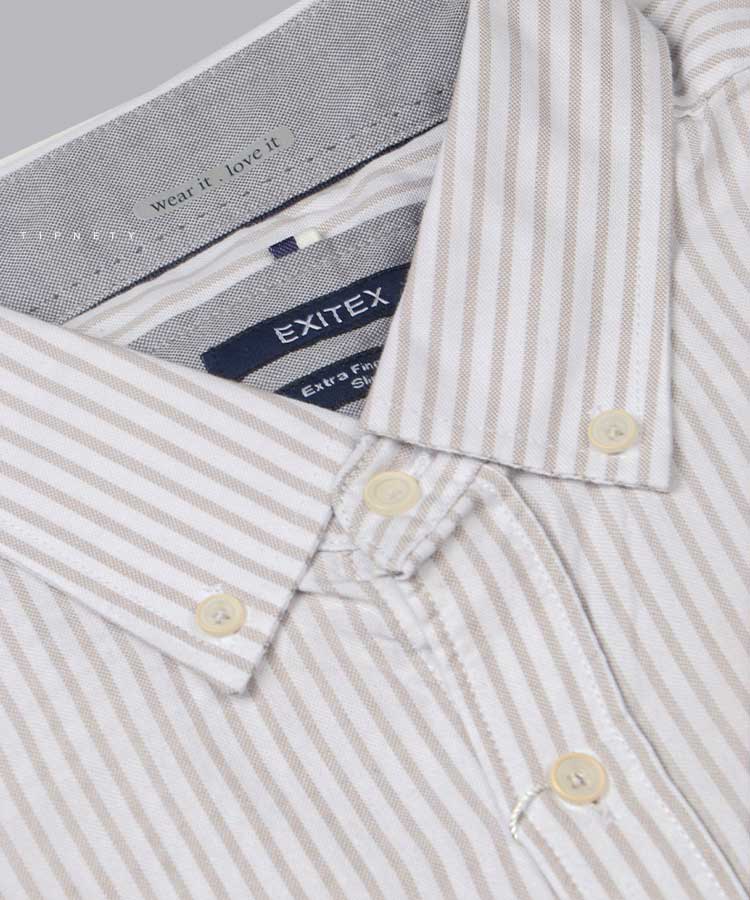 پیراهن مردانه آستین بلند راه راه 8821