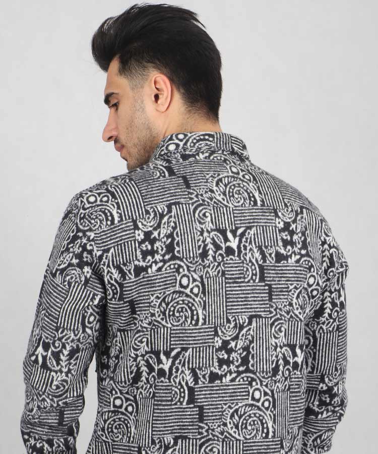                                                                                 مشکی طوسی حنایی پاییزه پیراهن 0739  - تصویر 7