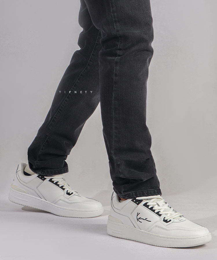                                                                                     کرم مشکی   مشکی سفید کفش کژوال 0115  - تصویر 7