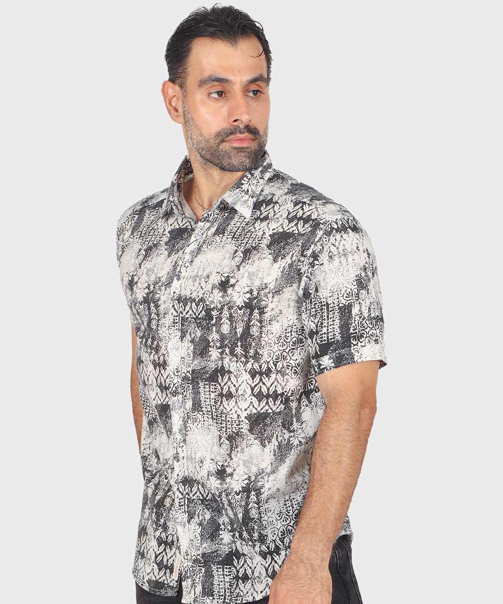         مشکی پیراهن آستین کوتاه فیت 0243  - تصویر 4