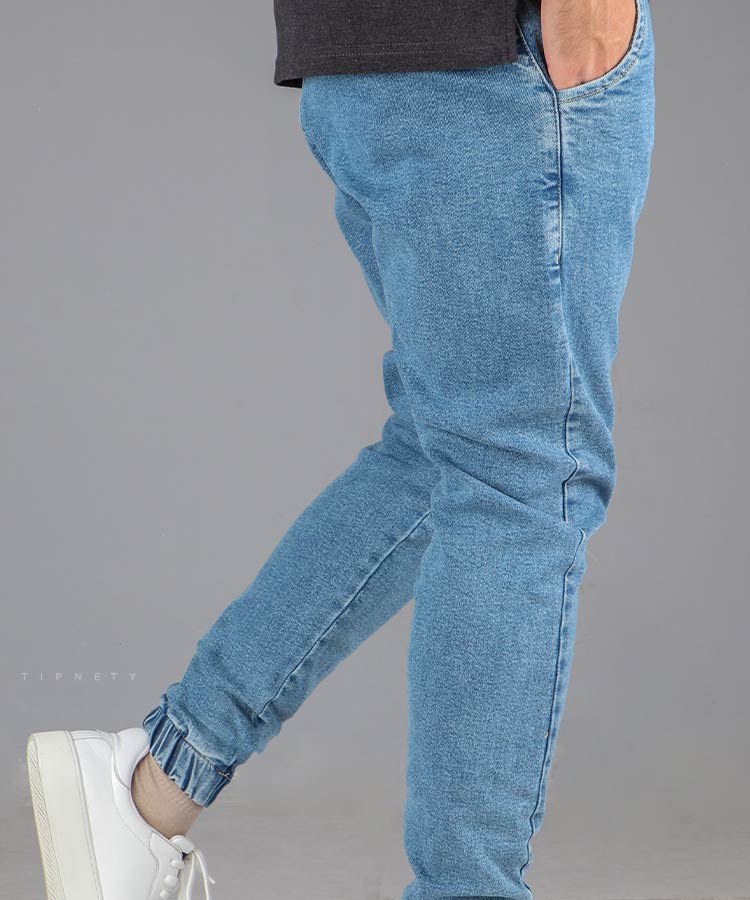                     آبی شلوار جین اسلش 4186  - تصویر 3