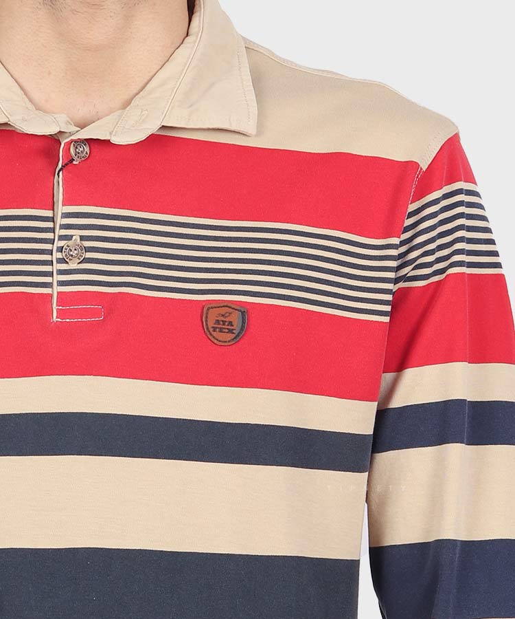 تیشرت یقه دار مردانه آستین بلند 1388